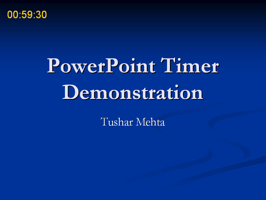 Digital clock countdown timer powerpoint presentation